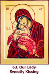 Our Lady sweetly Kissing icon